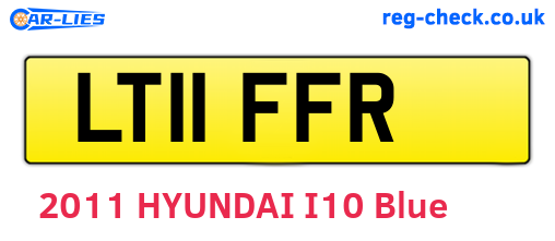 LT11FFR are the vehicle registration plates.