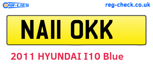 NA11OKK are the vehicle registration plates.