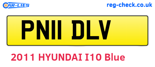 PN11DLV are the vehicle registration plates.