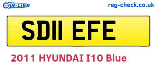 SD11EFE are the vehicle registration plates.