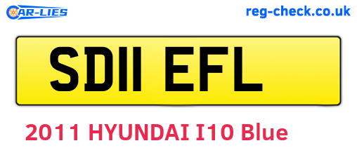 SD11EFL are the vehicle registration plates.