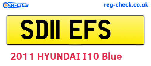 SD11EFS are the vehicle registration plates.