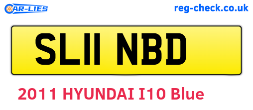 SL11NBD are the vehicle registration plates.