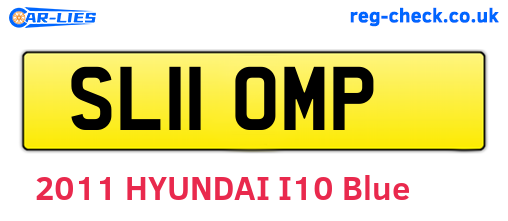 SL11OMP are the vehicle registration plates.