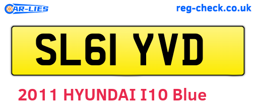SL61YVD are the vehicle registration plates.