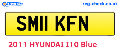 SM11KFN are the vehicle registration plates.