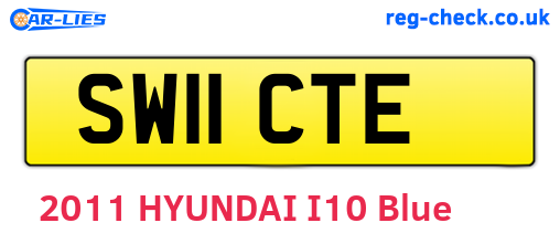SW11CTE are the vehicle registration plates.