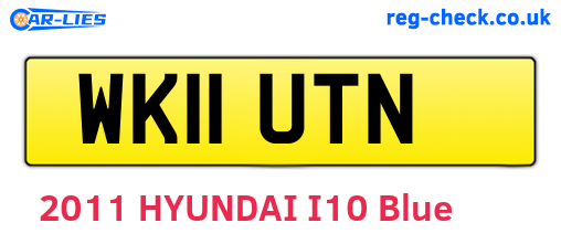 WK11UTN are the vehicle registration plates.