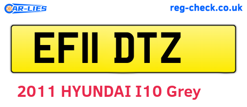 EF11DTZ are the vehicle registration plates.