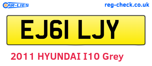 EJ61LJY are the vehicle registration plates.