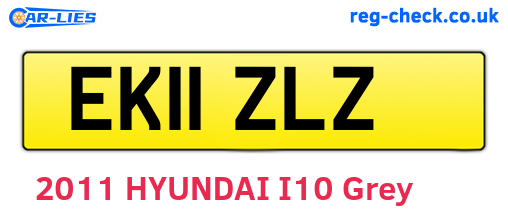 EK11ZLZ are the vehicle registration plates.