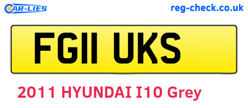 FG11UKS are the vehicle registration plates.