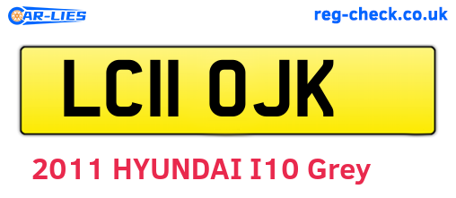 LC11OJK are the vehicle registration plates.