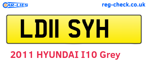 LD11SYH are the vehicle registration plates.