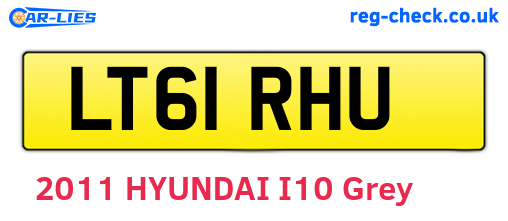 LT61RHU are the vehicle registration plates.