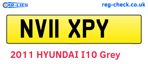 NV11XPY are the vehicle registration plates.