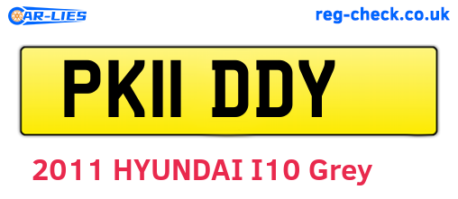 PK11DDY are the vehicle registration plates.