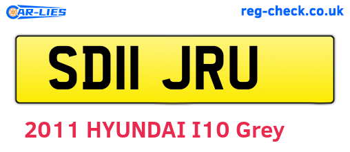 SD11JRU are the vehicle registration plates.