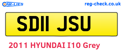 SD11JSU are the vehicle registration plates.