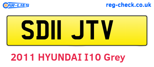 SD11JTV are the vehicle registration plates.