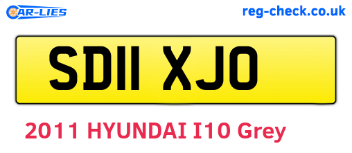 SD11XJO are the vehicle registration plates.