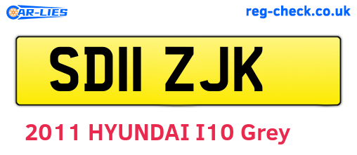SD11ZJK are the vehicle registration plates.