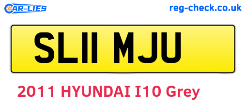 SL11MJU are the vehicle registration plates.