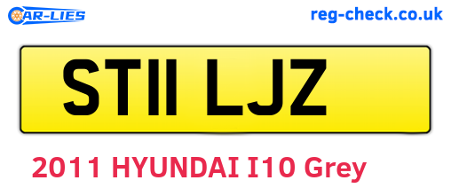 ST11LJZ are the vehicle registration plates.