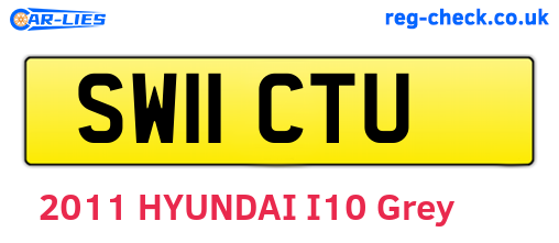 SW11CTU are the vehicle registration plates.