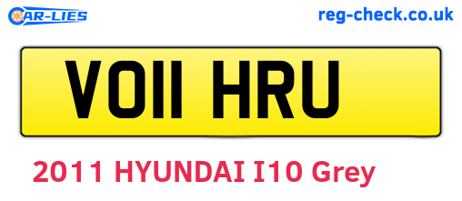 VO11HRU are the vehicle registration plates.