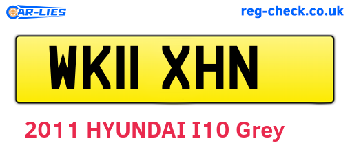 WK11XHN are the vehicle registration plates.