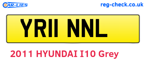 YR11NNL are the vehicle registration plates.