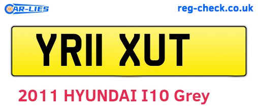 YR11XUT are the vehicle registration plates.