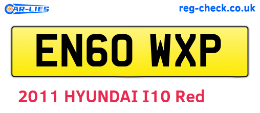 EN60WXP are the vehicle registration plates.