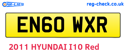 EN60WXR are the vehicle registration plates.