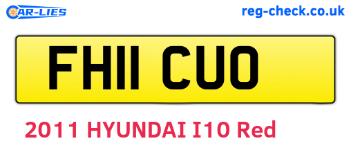 FH11CUO are the vehicle registration plates.