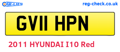 GV11HPN are the vehicle registration plates.