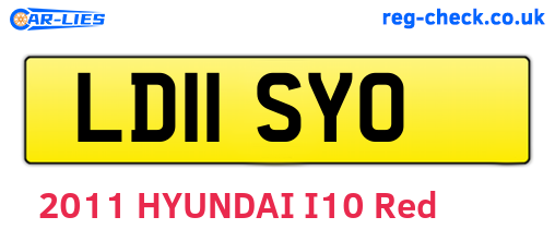 LD11SYO are the vehicle registration plates.