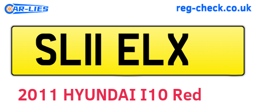 SL11ELX are the vehicle registration plates.