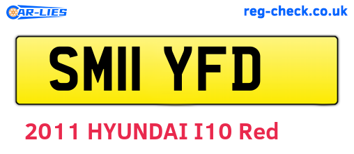 SM11YFD are the vehicle registration plates.