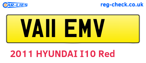 VA11EMV are the vehicle registration plates.