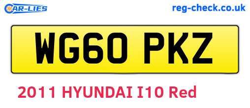 WG60PKZ are the vehicle registration plates.