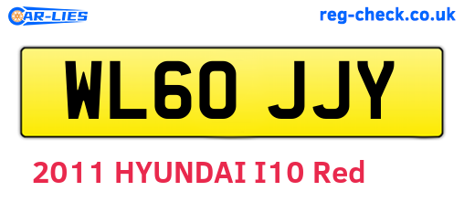 WL60JJY are the vehicle registration plates.
