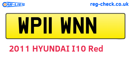 WP11WNN are the vehicle registration plates.