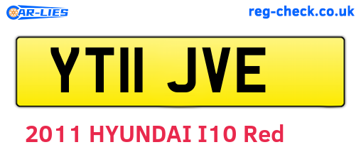 YT11JVE are the vehicle registration plates.