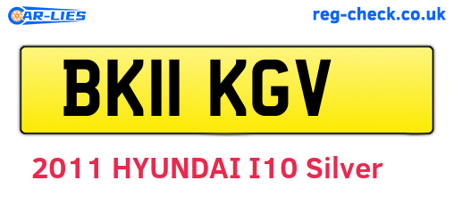BK11KGV are the vehicle registration plates.