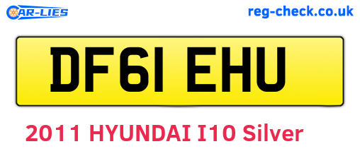 DF61EHU are the vehicle registration plates.