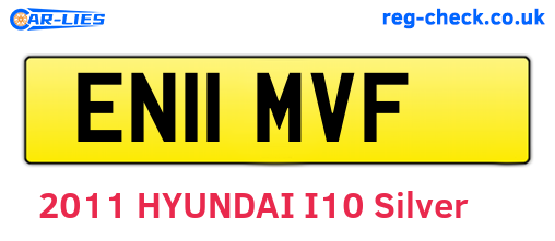 EN11MVF are the vehicle registration plates.