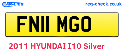 FN11MGO are the vehicle registration plates.