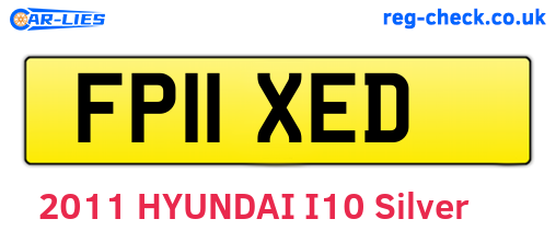 FP11XED are the vehicle registration plates.